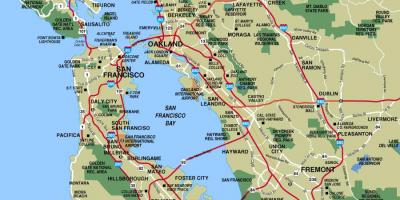 San Francisco ve bölge haritası