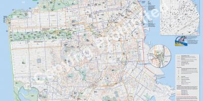 San Francisco haritası bisiklet