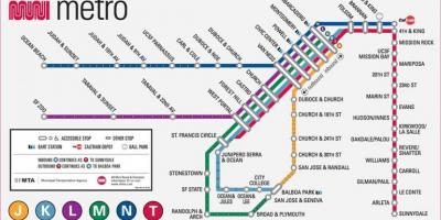 San Fran metro haritası