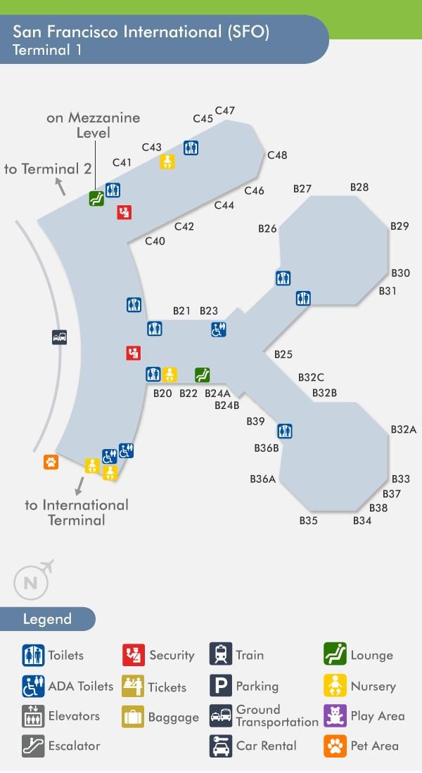 San Francisco airport terminal 1 göster