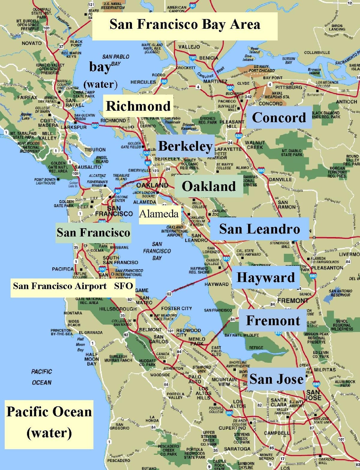 SFO bay area göster