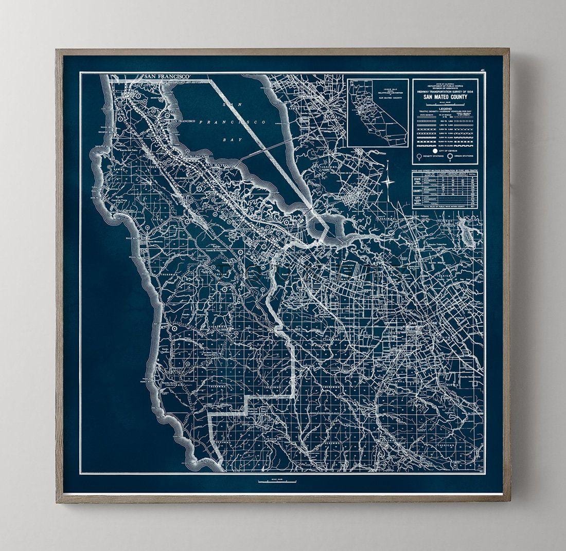 Bay area haritası sanat