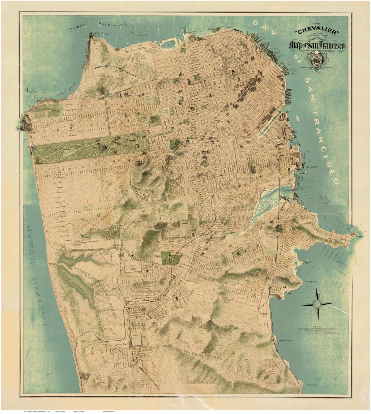 Eski San Francisco haritası 