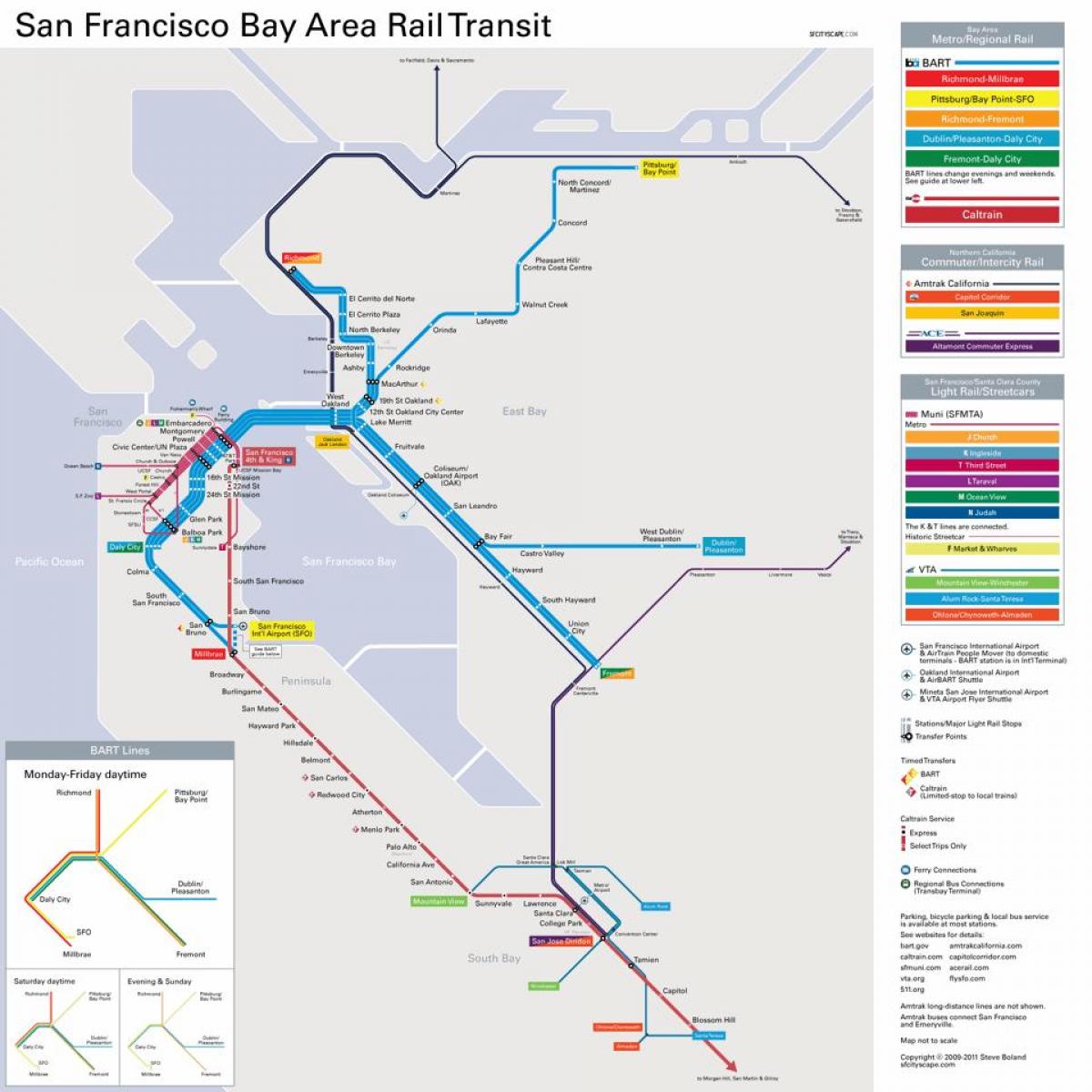 bay area toplu taşıma haritası