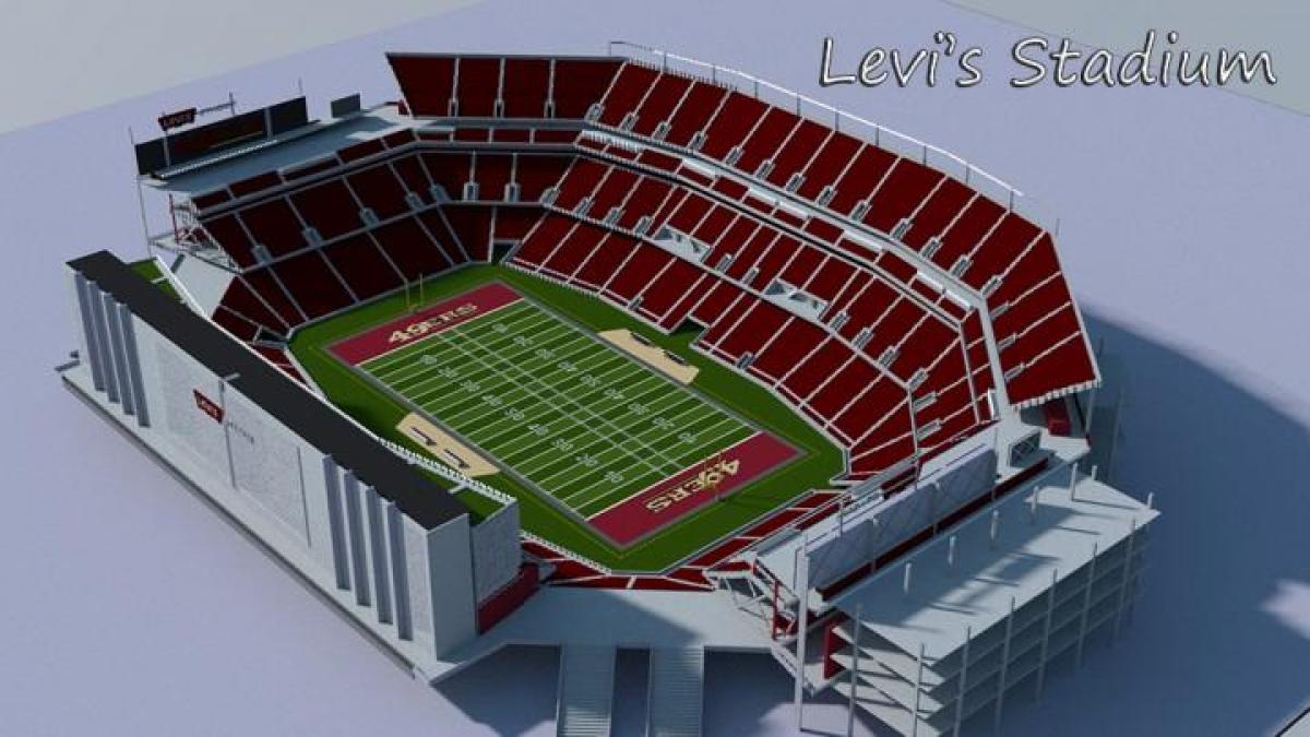 Levi's stadium 3d harita