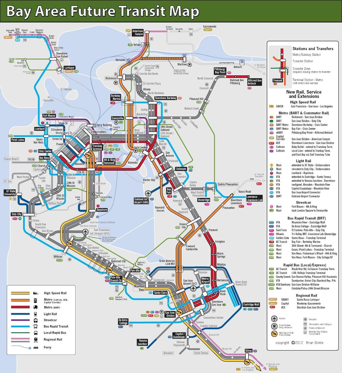San Francisco toplu taşıma göster