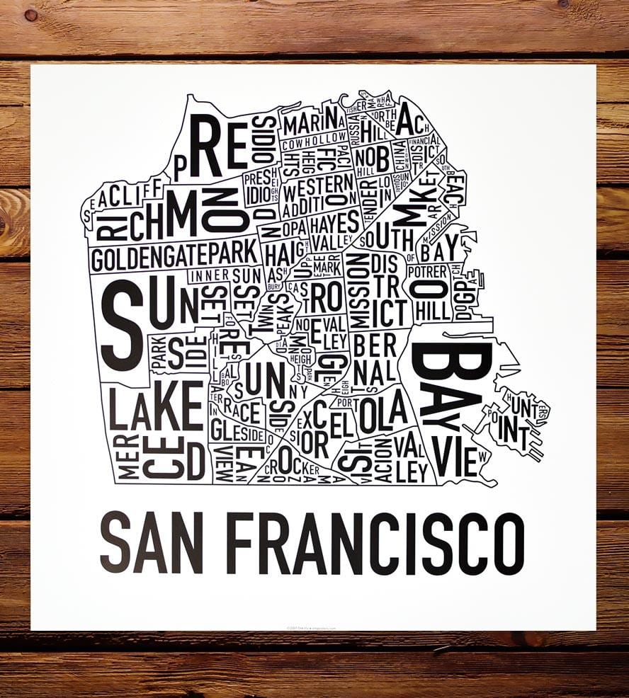 San Francisco bölgesinde sanat haritası