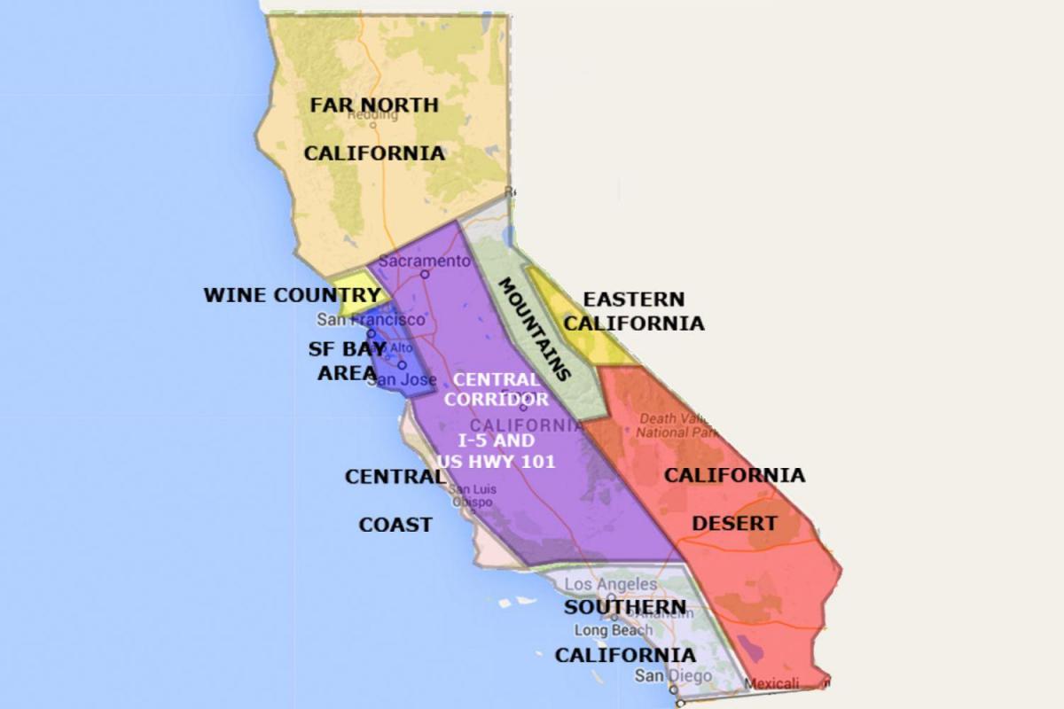 San Francisco california haritası Kuzey 