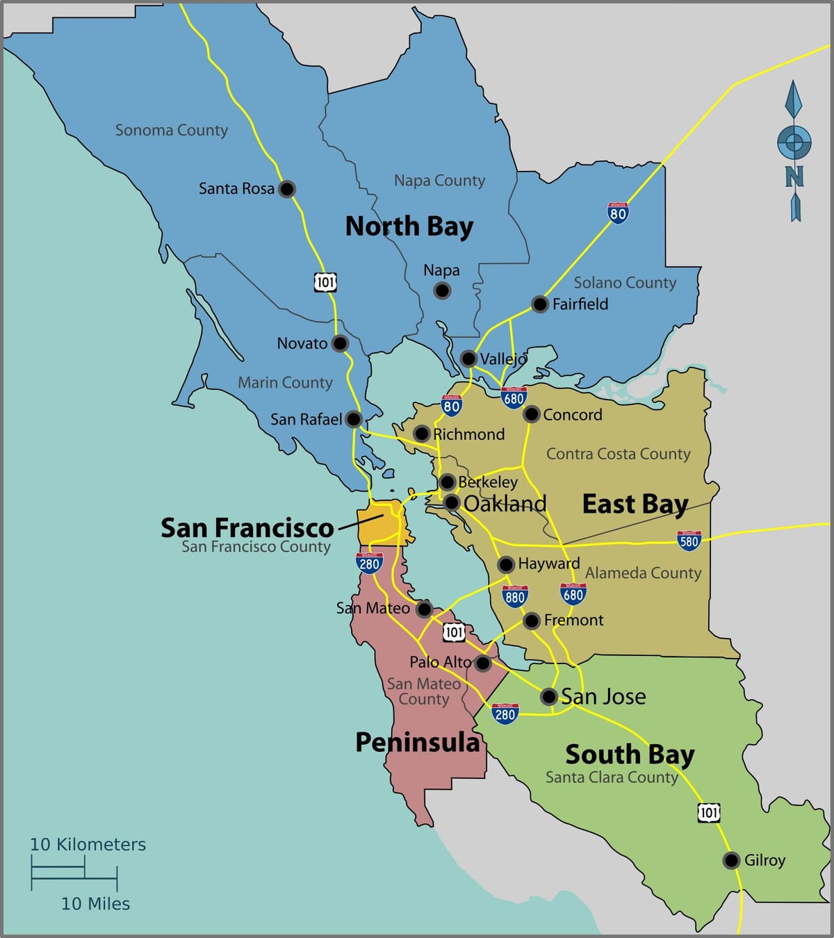 San haritada bay Francisco 