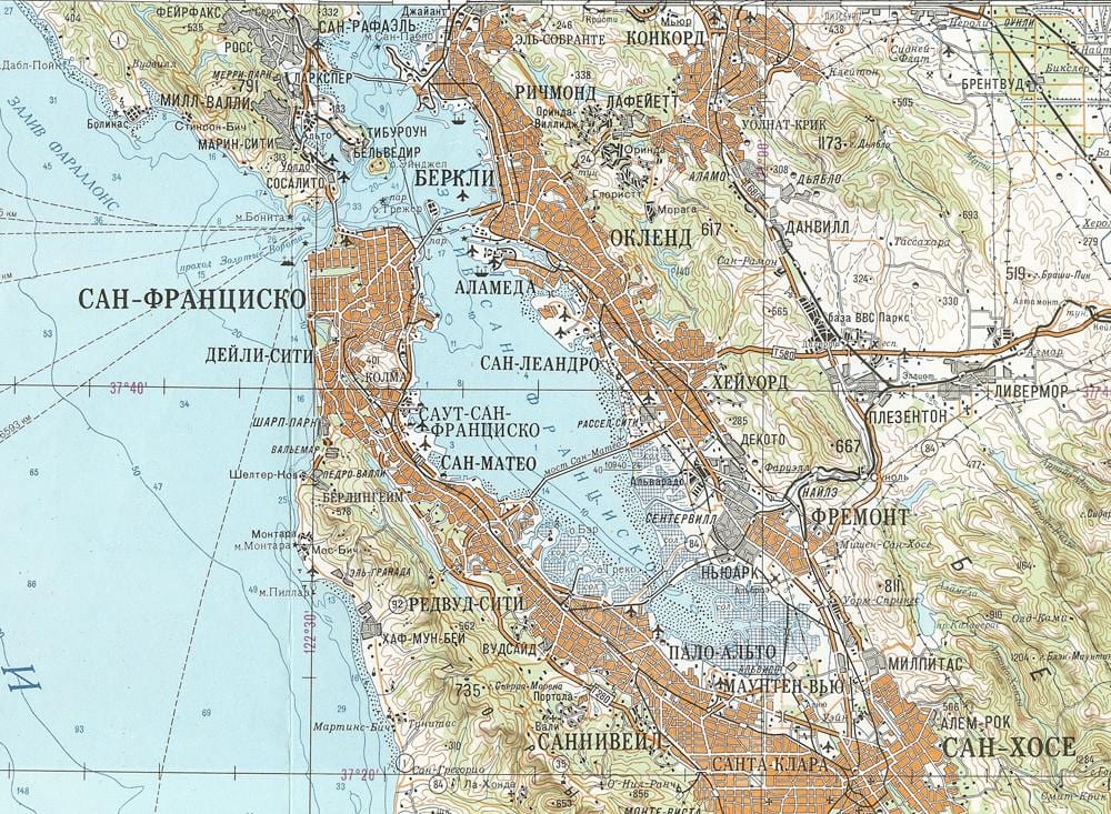 Sovyetler San Francisco haritası