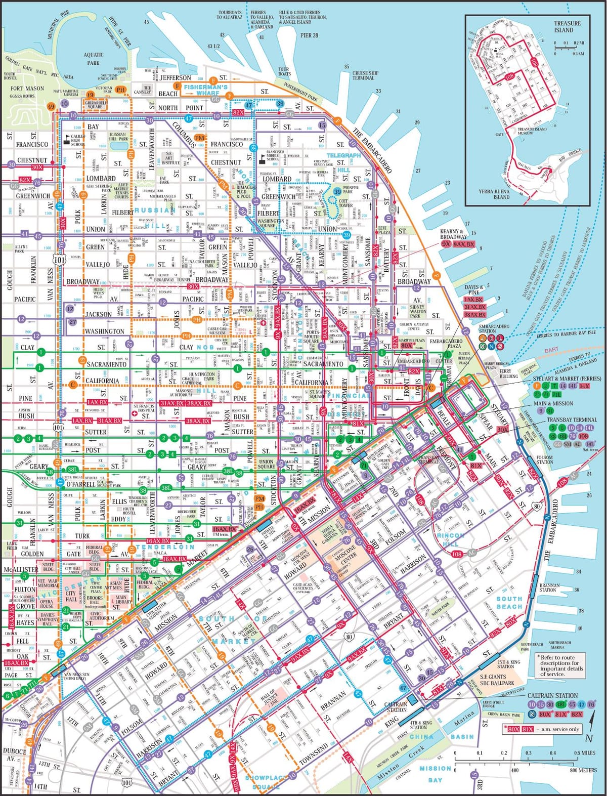 San Francisco public transit göster