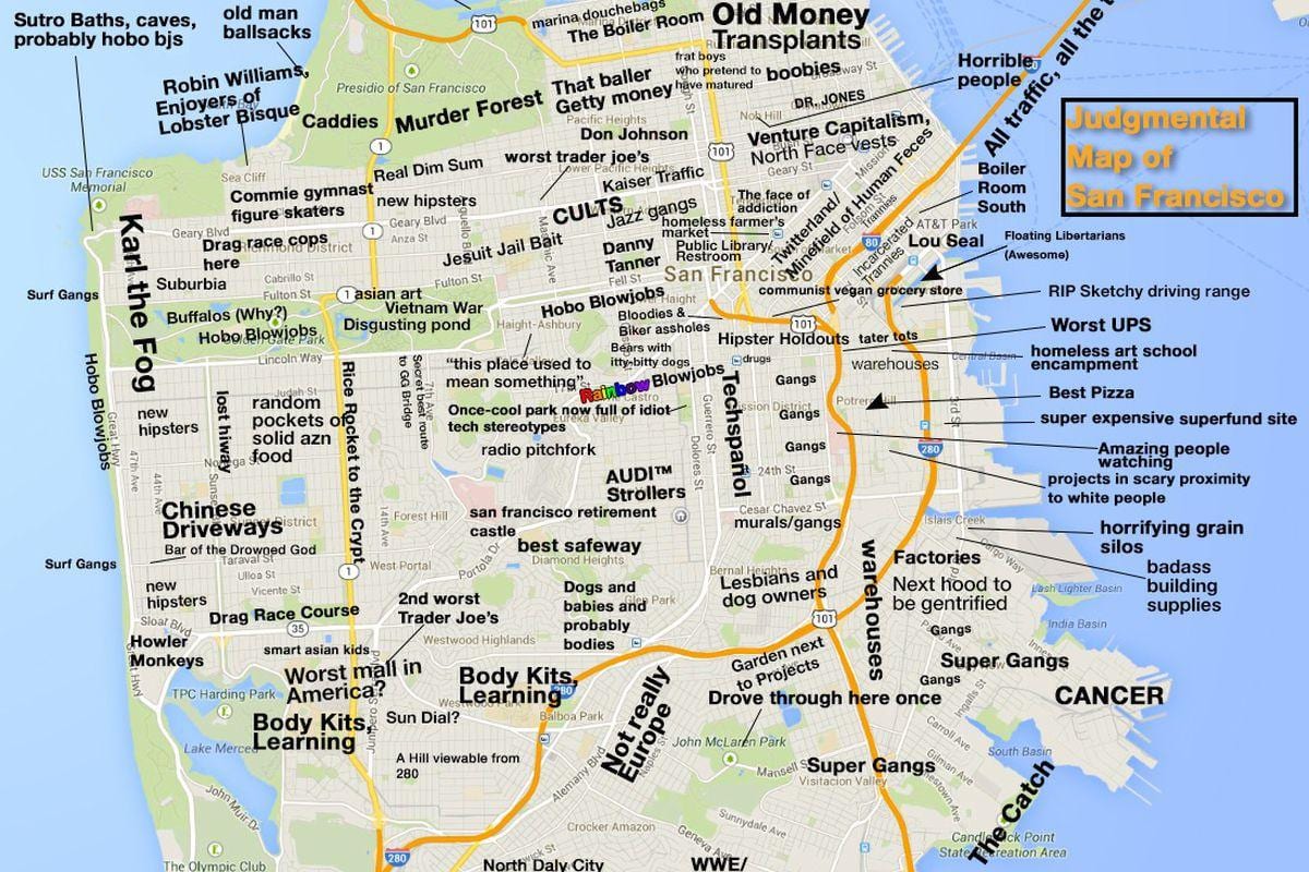 Yargılayıcı San Francisco haritası 