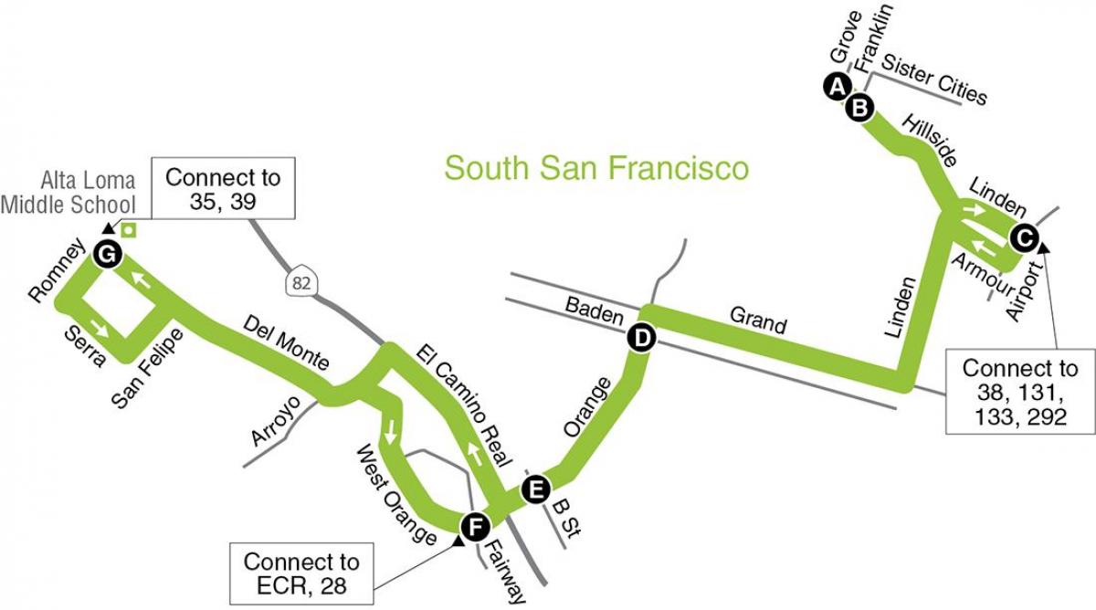 San Francisco haritası İlköğretim okulları