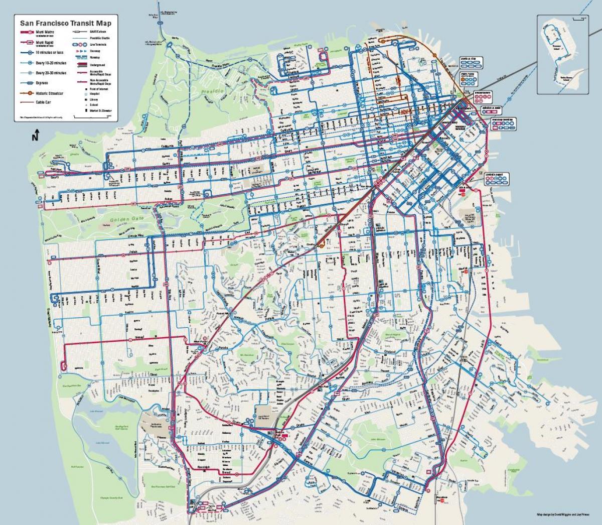 San Francisco otobüs sistemi göster