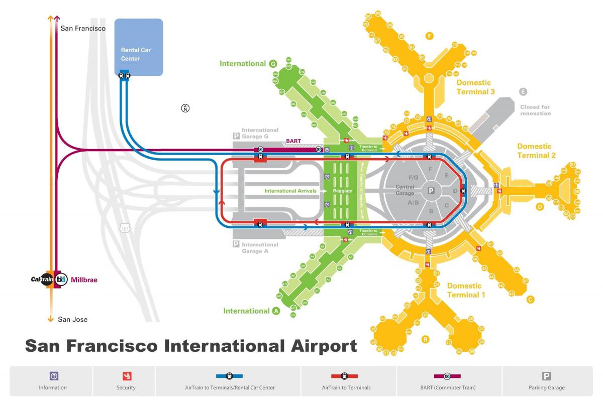 San Francisco Havalimanı Kiralık Araba göster