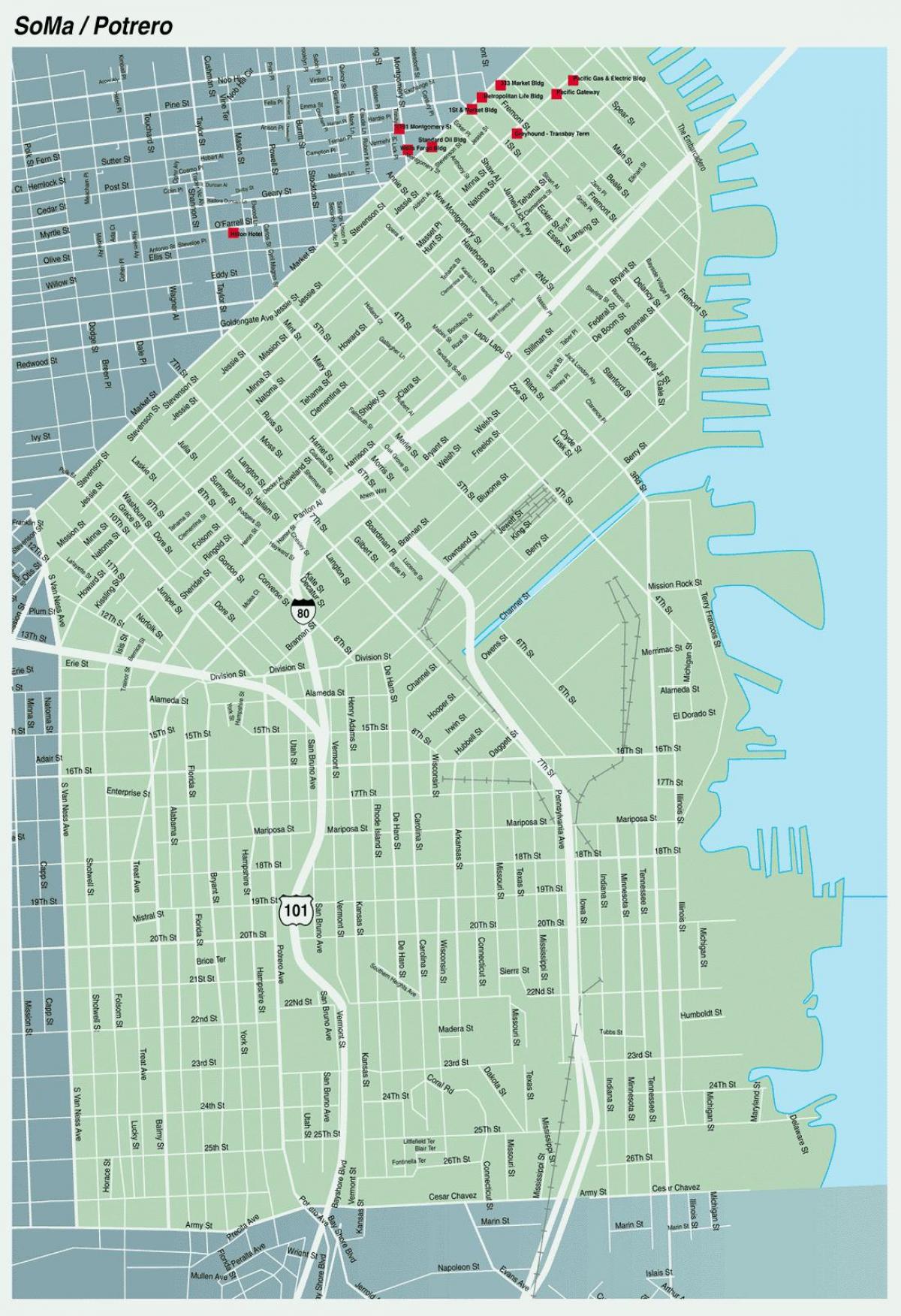 soma, San Francisco haritası 