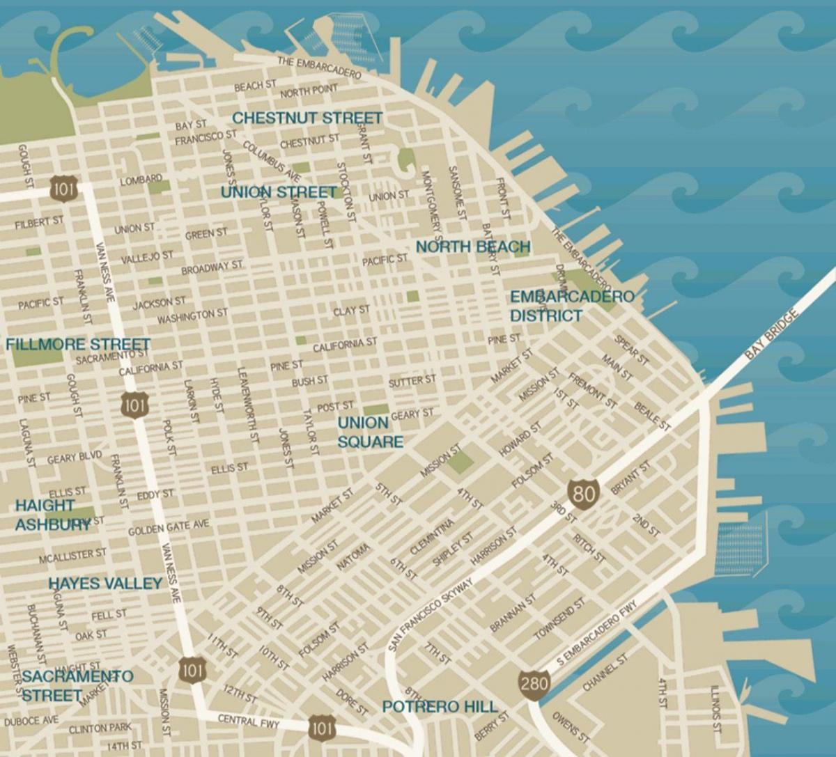 San Francisco union square haritası