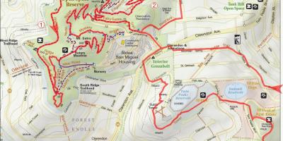 Bay area bisiklet haritası yollar