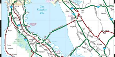 San Francisco bay area haritası 