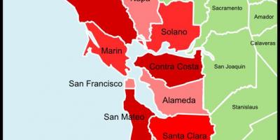 San Francisco bay area county göster