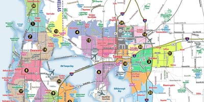 San Francisco bay area kodu Haritayı zip 