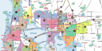 San Francisco bay area kodu Haritayı zip 