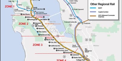 Caltrain yol haritası