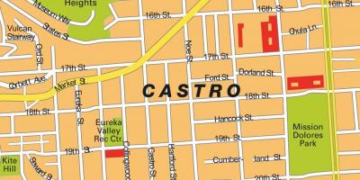 Castro, San Francisco haritası 