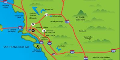 East bay california haritası
