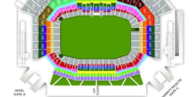Levi's stadium gate haritası 