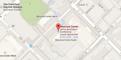 Moscone center, San Francisco haritası 