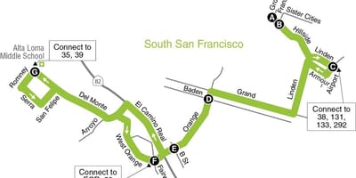 San Francisco haritası İlköğretim okulları