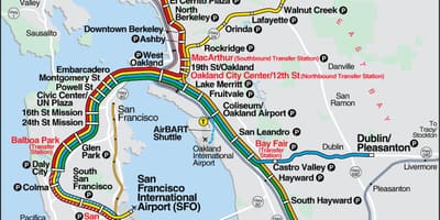 Bart harita SFO