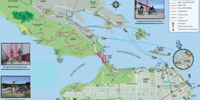 San Francisco Bisiklet Turu haritası 