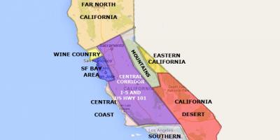San Francisco california haritası Kuzey 