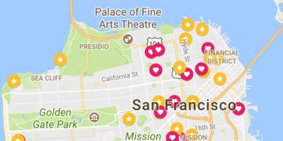 San Francisco financial district haritası 