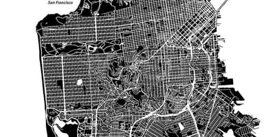 San Francisco haritası vektör