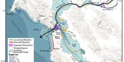 San Francisco Körfezi derinlik haritası 