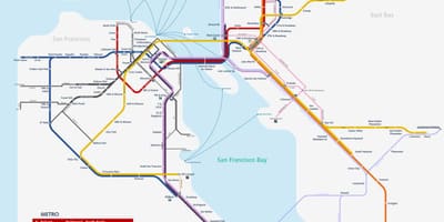San Fran metro haritası