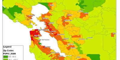 San Francisco nüfusu haritası 