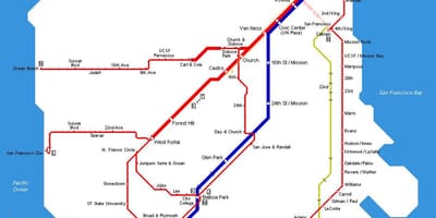 Muni harita tren 