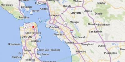 San Francisco yakınlarındaki california şehirleri göster 