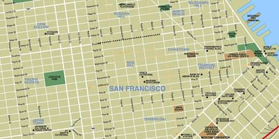 Turistik harita San Francisco