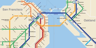 SFO metro haritası