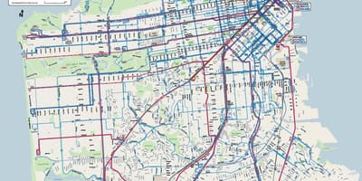 San Francisco otobüs sistemi göster