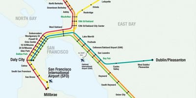 San Francisco airport bart göster