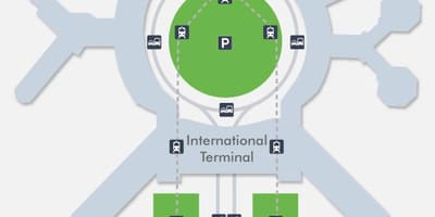 1 SFO haritası havaalanı terminal 