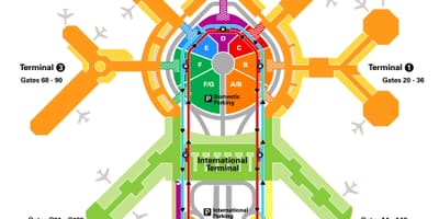 San Francisco havaalanı terminal göster