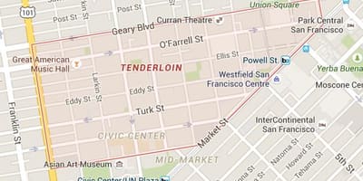 Tenderloin, San Francisco haritası