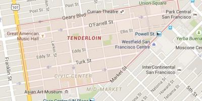 Tenderloin, San Francisco haritası
